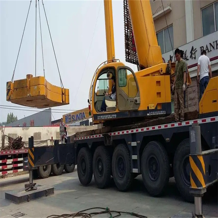 杭州下城当地吊车出租|机器吊装|75吨|工厂搬迁服务